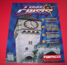 Time Crisis Arcade FLYER 1995 Original Video Game Art Sheet Gun Shooting... - £15.39 GBP