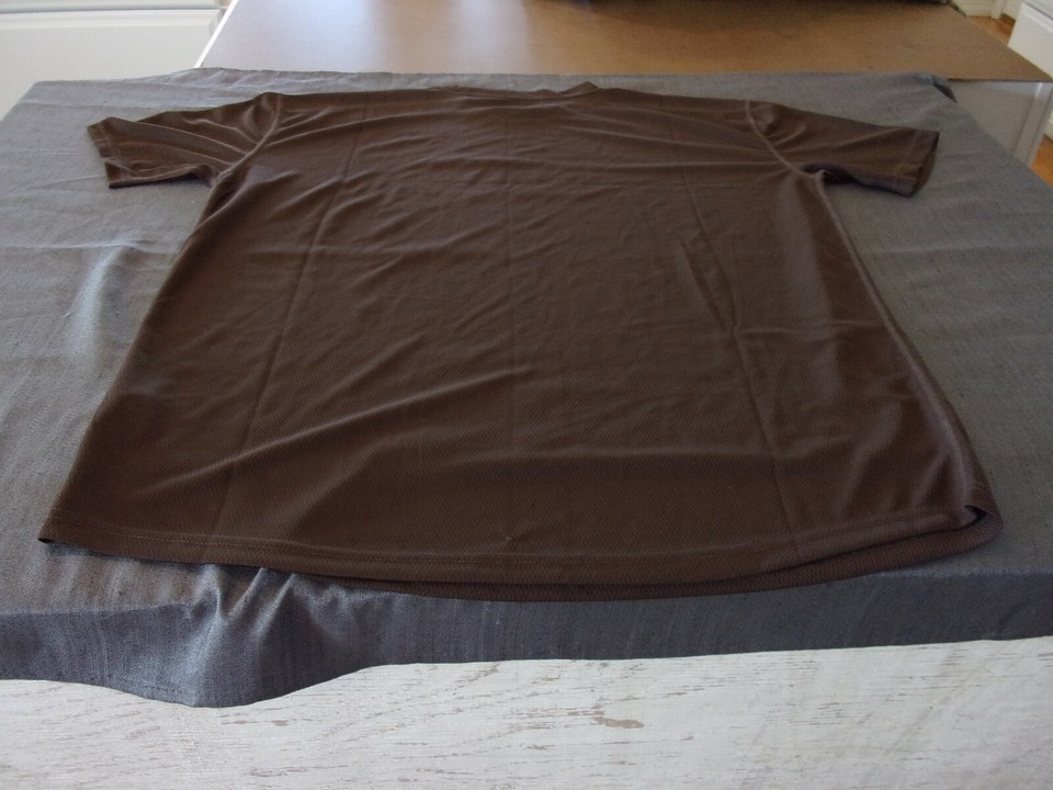 NEW DARK BROWN GREAT UK BRITAIN ARMY MILITARY SHIRT VENTED MOISTURE WICKING XL Item image 5