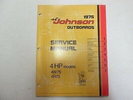1975 Johnson Outboards 4 HP Models 4W75 4R75 Service Manual JM 7503 OEM - £14.93 GBP