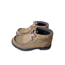 Gymboree Boys Size 3 Faux Suede Lace Tie Up Boot Shoes Hi Top Sneaker Ha... - $25.73 CAD