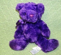 Purple Teddy Mini Flopsie Aurora World 6&quot; Bear Stuffed Animal Soft Plush Toy - £4.50 GBP