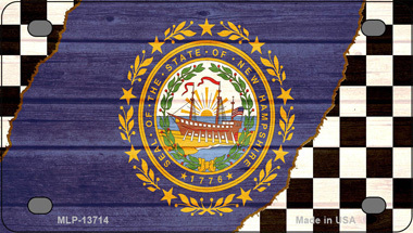 New Hampshire Racing Flag Novelty Mini Metal License Plate Tag - $14.95