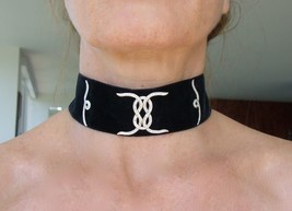 Victorian Style 1.8ctw Diamond Adjustable Black Velvet Ribbon Choker Necklace - £2,096.81 GBP