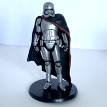 Star Wars Captain Phasma Figurine 4.2&quot; Disney Store London Display Figure+ Base - £7.16 GBP