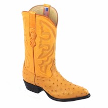 Los Altos Buttercup Leather Ostrich New J Boots Style # 1 99 03 02. - £276.12 GBP+