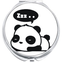 Sleepy Panda Cute Compact with Mirrors - Perfect for your Pocket or Purse - $11.76