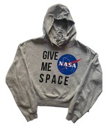 NASA Logo Give Me Space Grey Sweatshirt Crew Neck Adult Size XL - $23.07 CAD