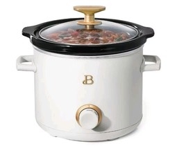 Beautiful Brand ~ 2 Quart ~ Slow Cooker ~ WHITE ICING by Drew Barrymore - $828.88 MXN