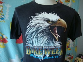 Vintage 80&#39;s Harley Davidson 3D Emblem 1986 Daytona Bike Week T Shirt M  - $395.99