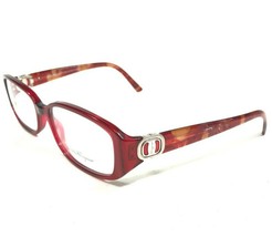 Salvatore Ferragamo Eyeglasses Frames 2670 673 Clear Red Orange Marble 5... - $55.89