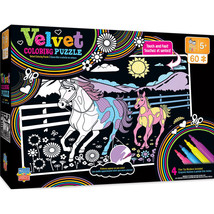 Masterpieces Velvet Coloring 60pc Puzzle Horses #11708 - £23.59 GBP