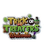 Trick or Treaters Welcome Coroplast Sign Halloween Yard Card 24&quot; Wide New - $22.95