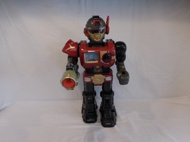 Super Fighter Hap-P-Kid Happy Kid Toy Action Red Robot Lights Walks Talks - $31.70