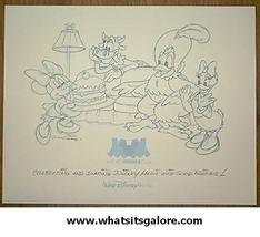 Walt Disney litho MICKEY MOMS CLUB lithograph minnie mouse clarabelle cow + - $17.00