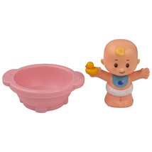 Fisher Price Little People Love &amp; Care Gift Set Figure 2.5&quot; &amp; Bowl- Matt... - $14.49
