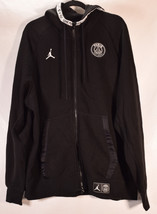 Nike Jordan x PSG Mens Unisex LS Cotton Hoodie Black 2XL - $247.50