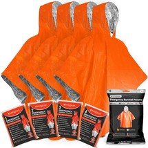 Azengear Emergency Survival Poncho (4Pc) Thermal Mylar Foil, Free, Outdo... - $33.92