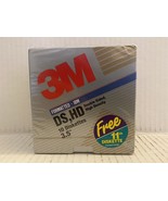 3M High Density 3.5&quot; Diskettes 10 Pack IBM Formatted DS HD Floppy Disks NEW - £13.44 GBP