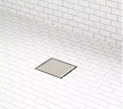 New Brushed Stainless Steel 4&quot; Ortiz Square Shower Drain with Drain Flan... - $99.95