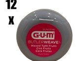 GUM Tutti Frutti Floss Waxed Butler Weave 4 yd Travel Size 12 Total New - £13.71 GBP