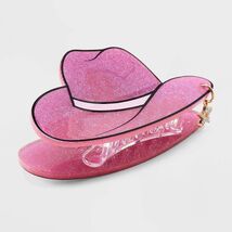 Wild Fable Cowgirl Hat Star Charm Hair Clip Pink Acrylic Zinc - $178.97 MXN
