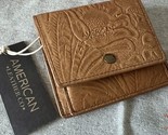 American Leather Co. Veronica Cafe Latte Embossed Bifold Wallet - £30.43 GBP