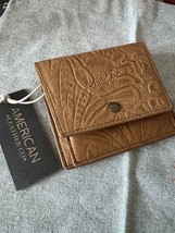 American Leather Co. Veronica Cafe Latte Embossed Bifold Wallet - £30.01 GBP