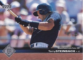 1997 Upper Deck Terry Steinbach 410 Twins - £0.79 GBP