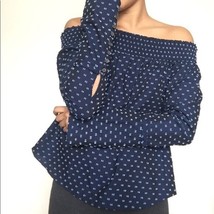 Derek Lam 10 Crosby Long Sleeve Off The Shoulder Shirt Blouse $295, Sz 0 - $44.54