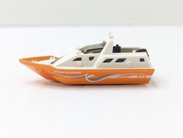 Matchbox 2000 Orange Rescue Boat Ocean Research 518 Diecast 1/64 Thailand  - $12.86