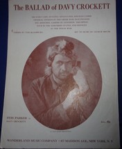 Disney Productions Ballad Of Davy Crocket by Tom Blackburn &amp; George Bruns 1954 - £7.85 GBP