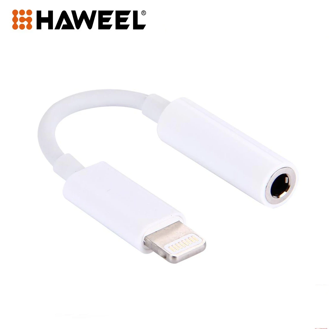 HAWEEL 8 Pin to 3.5mm Audio Earphone Adapter, For iPhone 7/7 Plus/ 6&amp;6s/6s - £11.94 GBP