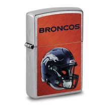 Zippo® NFL® Denver Broncos Helmet Street Chrome™ Lighter - £30.36 GBP