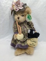 The Bearington Collection Knitter And Pearl Stuffed Animal With Tag 13&quot; - £31.64 GBP
