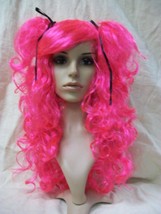 Sexy Hot Pink Doll House Wig Half Pigtails Rave Party Japanese Anime Cosplay - £15.71 GBP