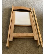 Vintage Snyder Folding Wooden Chair,  U.S.A. Made 35&quot; Tall 17 &quot; Wide - $74.67 CAD