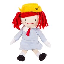 Madeline Doll Yottoy 15&quot; Plush Yellow Hat Red Hair 2011 Stuffed Animal Toy - £9.17 GBP