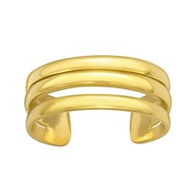 925 Silver Toe Ring Gold Plated - $16.82