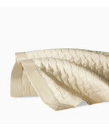 Sferra Sampietrini Queen Sand Quilted Coverlet &amp; Boudoir Sham Cotton Ita... - $366.21 CAD