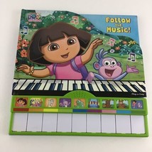 Dora The Explorer Follow The Music Keyboard Piano Book Nickelodeon Sing Along - £38.75 GBP