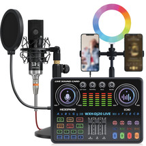 With 48V Microphone For Studio Live Sound Card Equipment Portable Dj20 M... - £244.64 GBP