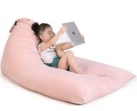 Stuffed Animal Storage Bean Bag Chair For Kids And Adults, Luxury Velvet... - $55.99