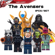 8pcs Super Heroes Avengers Infinity War Rocket Outriders Gamora Minifigure  - £13.42 GBP