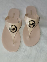MICHAEL Michael Kors Womens Lillie Jelly Thong Blush Flip Flops Sandals Size 8 - £33.94 GBP