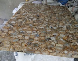 Wild Agagte Stone Top Table, Kitchen Slab Table, Agate Counter Desk Tabl... - $302.88+