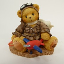 Cherished Teddies Lance - Bear /w Plane Figurine Come Fly  337463 - 1998... - $6.00
