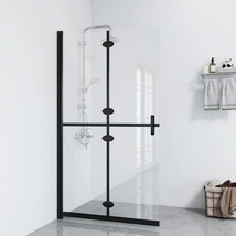 vidaXL Foldable Walk-in Shower Wall Transparent ESG Glass 31.5&quot;x74.8&quot; - $465.25 CAD