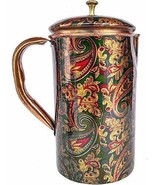 Rastogi Handicrafts Pure Copper Jug Screen Printed pitcher (1 Pitcher) - €30,36 EUR