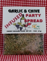 Garlic &amp; Chive Infused Party Spread (2 mixes) spreads, cheese balls, wine spread - £10.61 GBP
