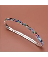 Rainbow crystal stretch ankle bracelet - $212.77 MXN+